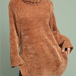 Cozy Women's Brown Cowl Neck Sweater